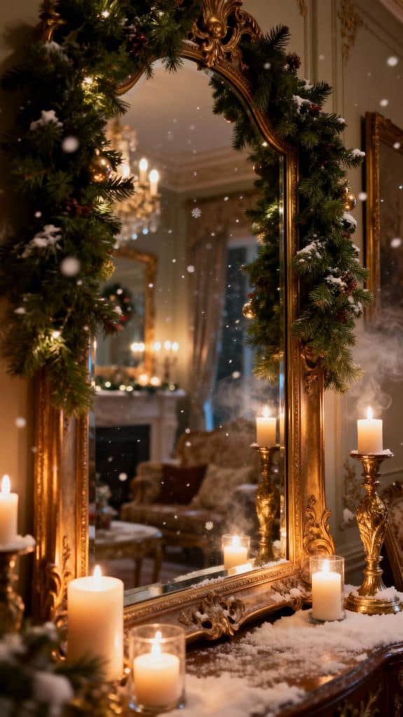 cozy garlands and candlelight