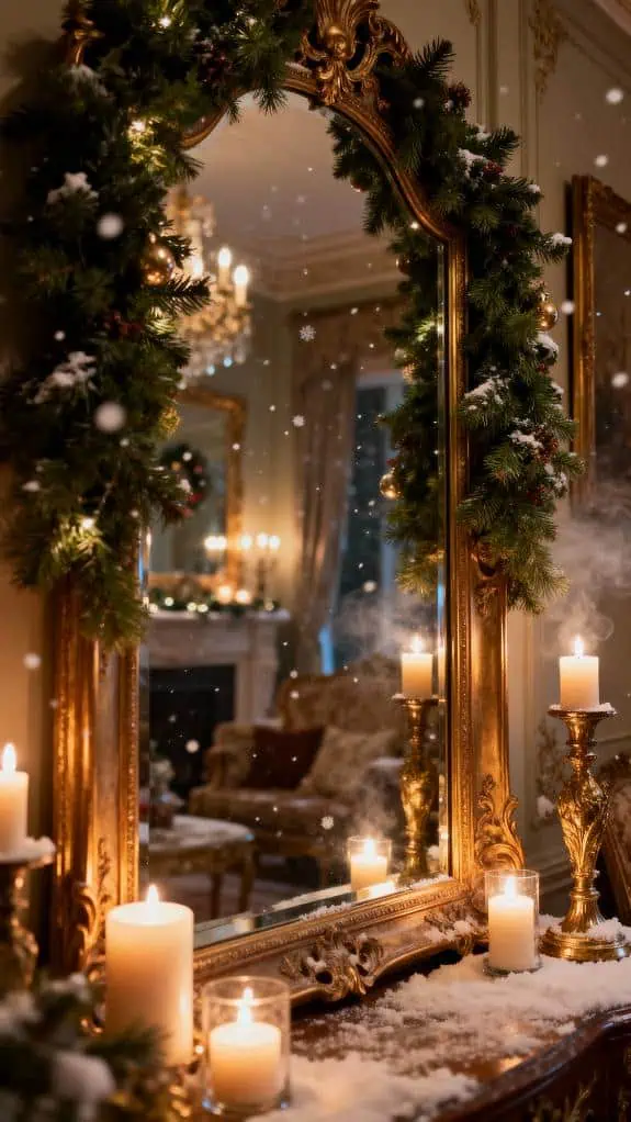 cozy garlands and candlelight