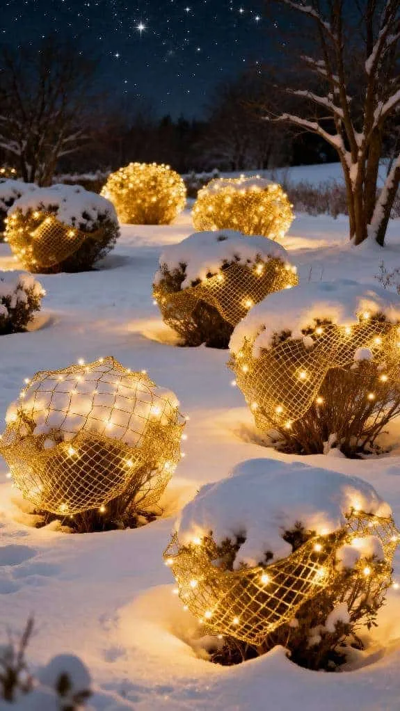cozy golden lights glow