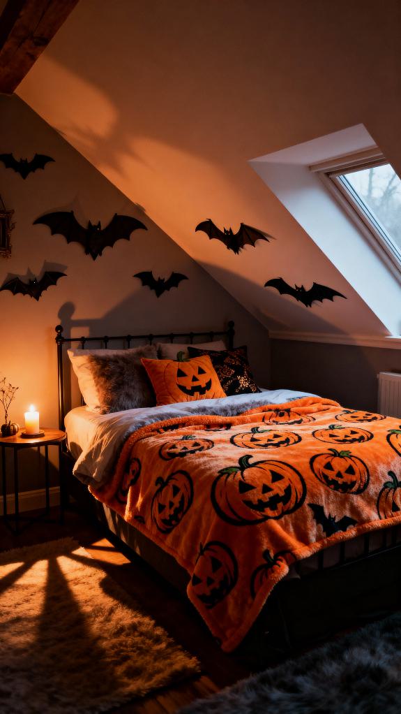 cozy halloween attic decor