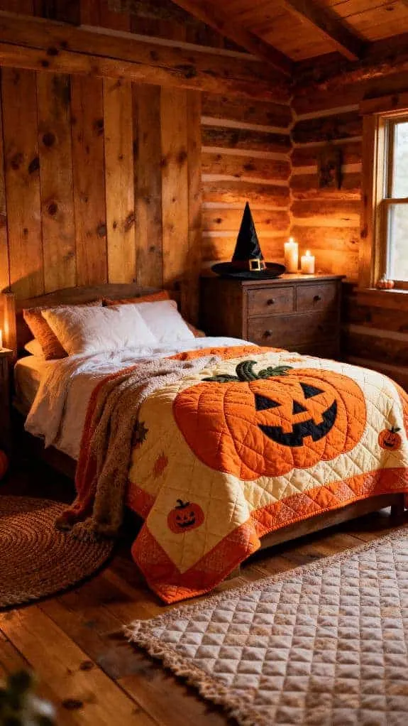 cozy halloween bedroom decor