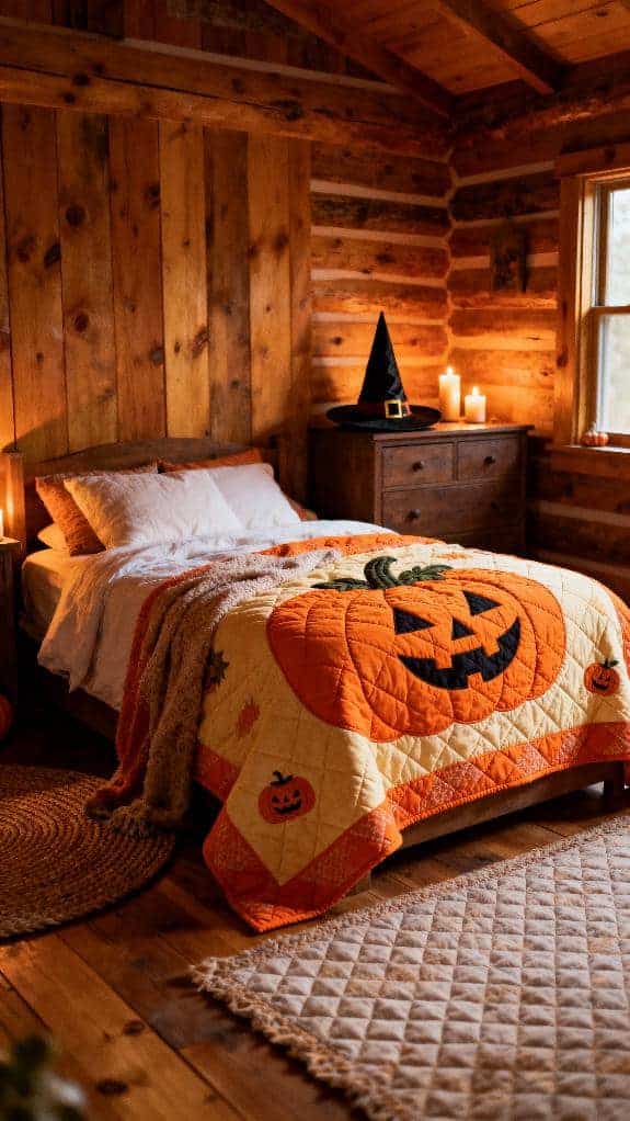 cozy halloween bedroom decor