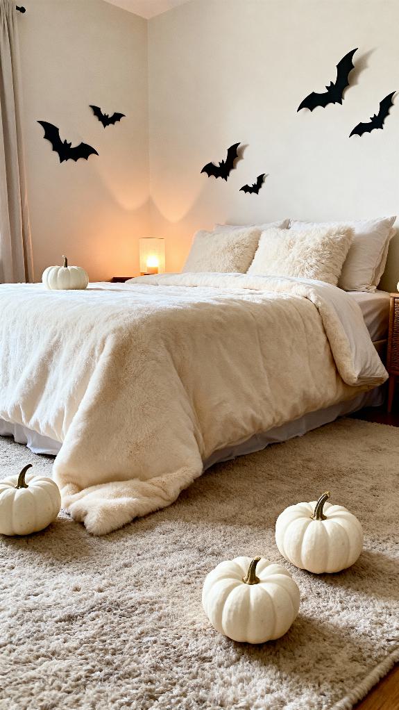 cozy halloween bedroom decor