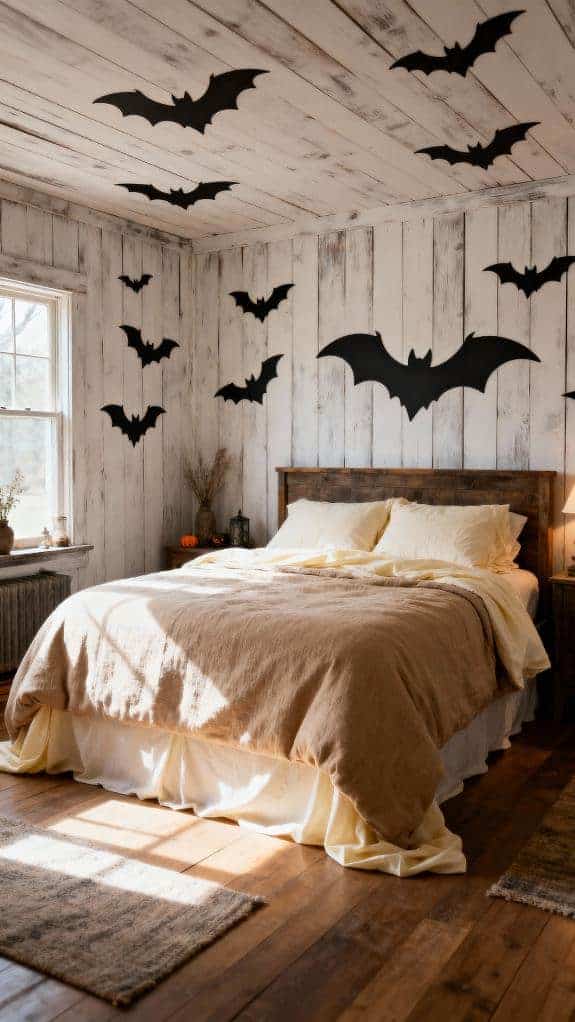 cozy halloween bedroom decor