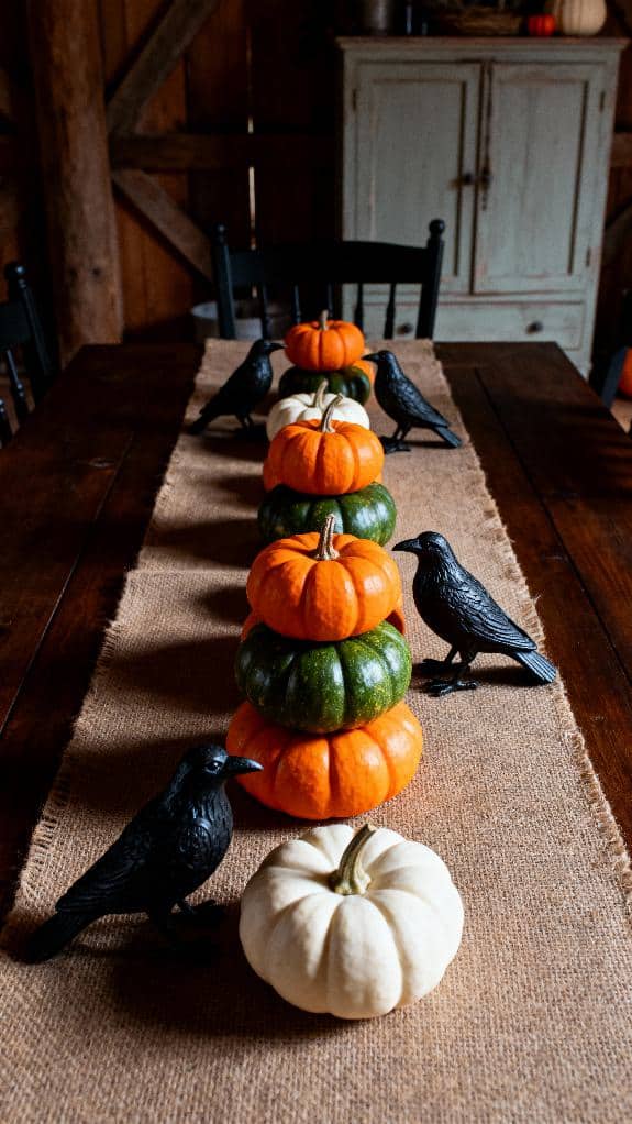 cozy halloween table decor