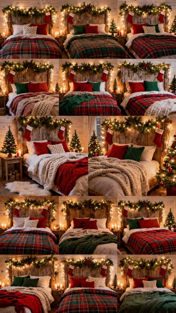 cozy holiday bedroom decor