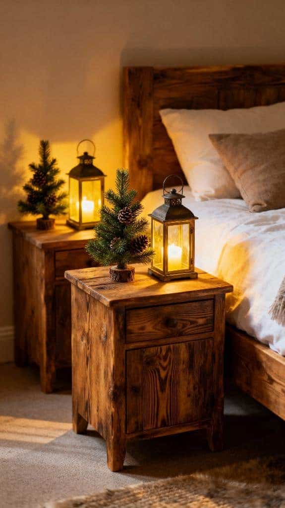 cozy holiday bedroom decor