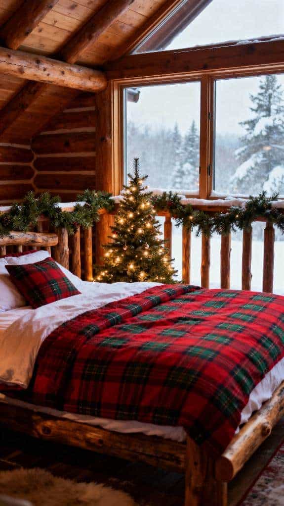 cozy holiday bedroom decor
