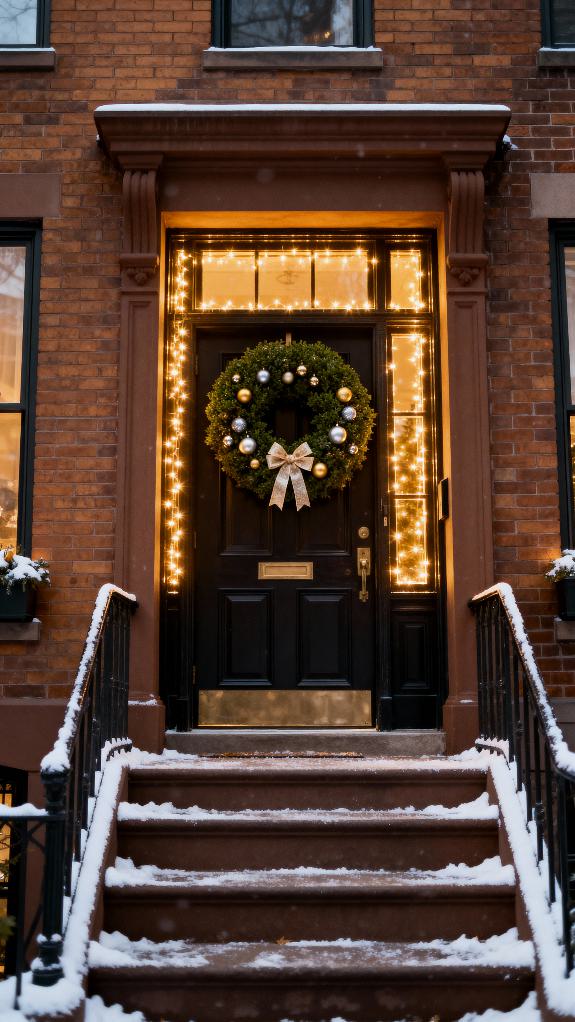 cozy holiday brownstone decor