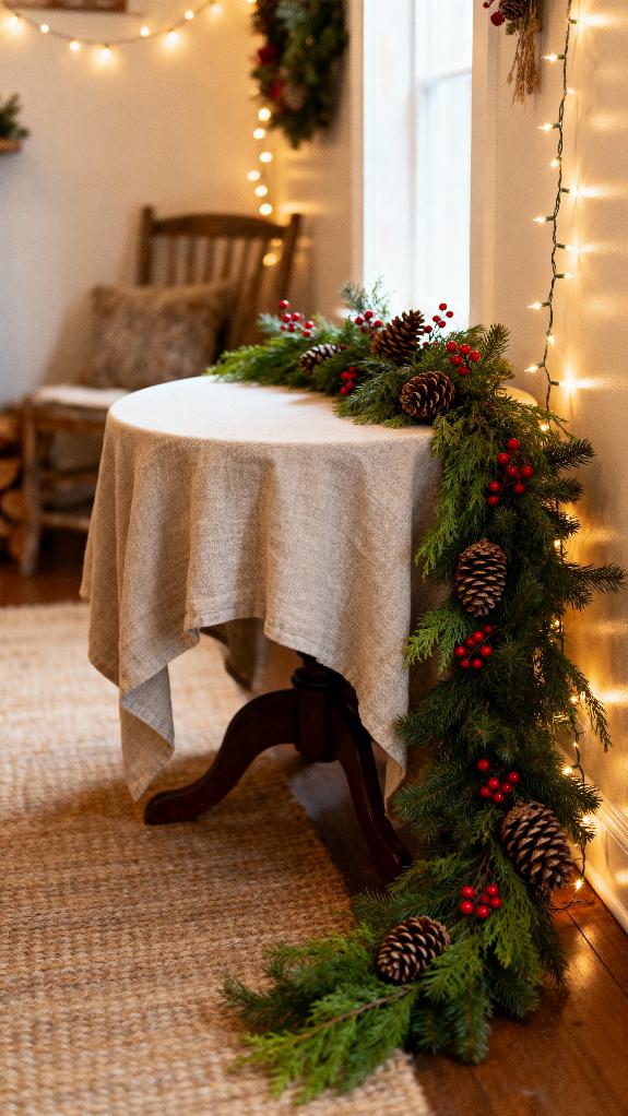 cozy holiday corner nook