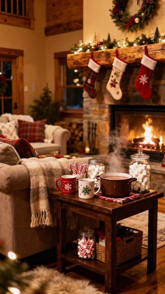 cozy holiday gathering space