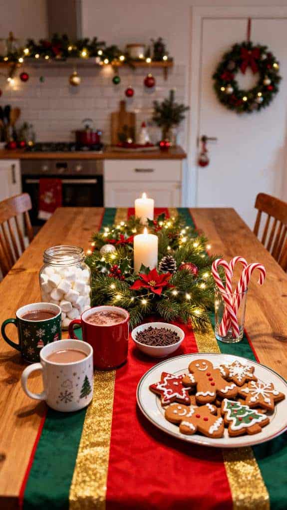 cozy holiday kitchen setup