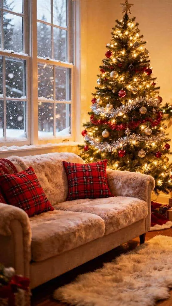 cozy holiday living room