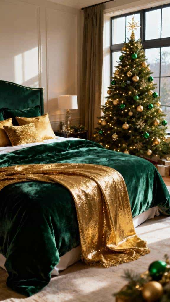 cozy holiday master suite