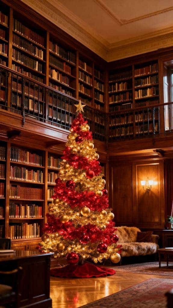 cozy holiday reading nook