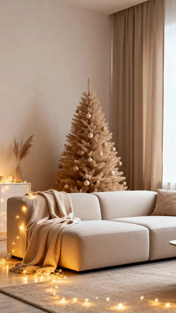 cozy minimalist holiday decor