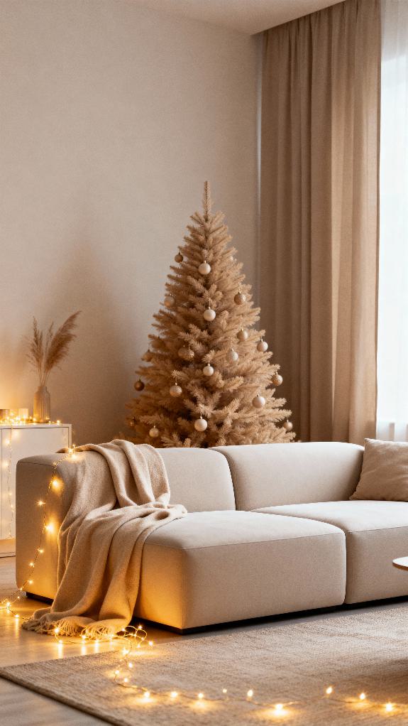 cozy minimalist holiday decor