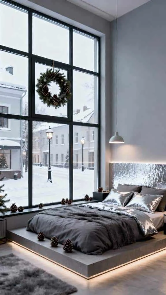cozy modern loft bedroom