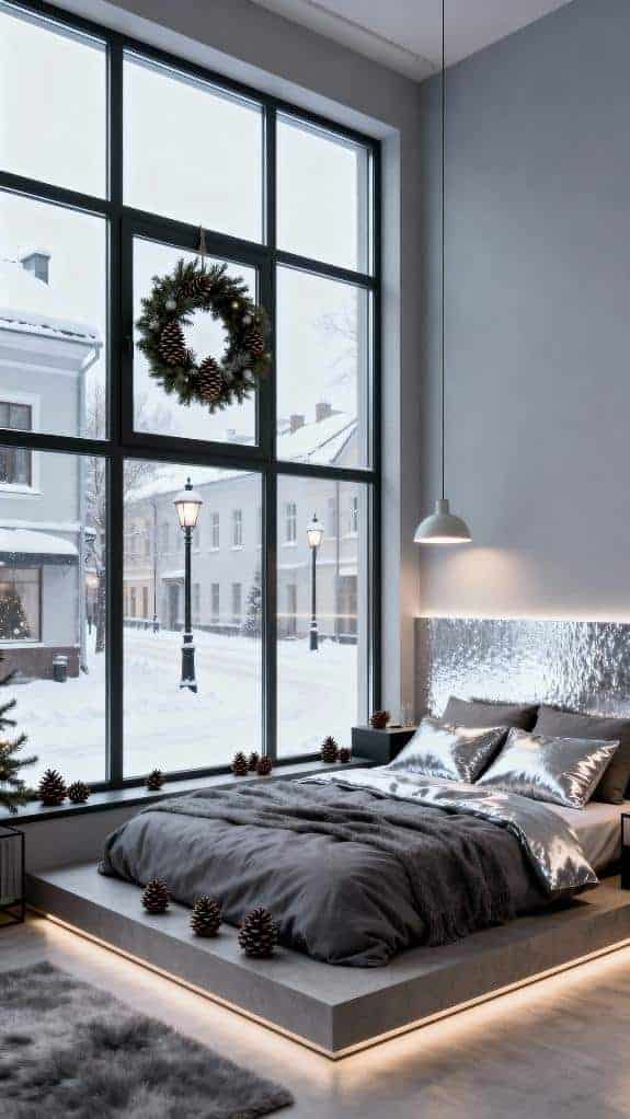 cozy modern loft bedroom