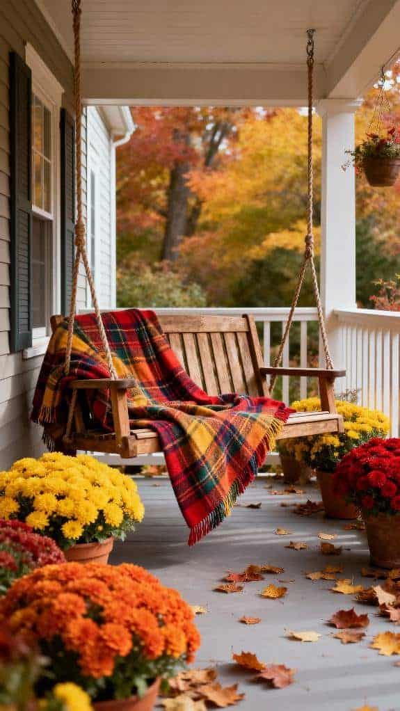 cozy plaid swing oasis