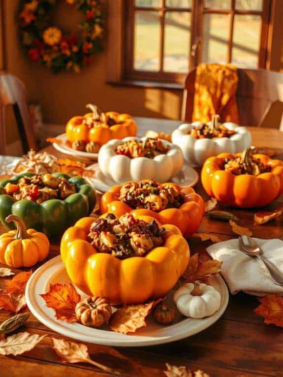 cozy pumpkin shaped serveware