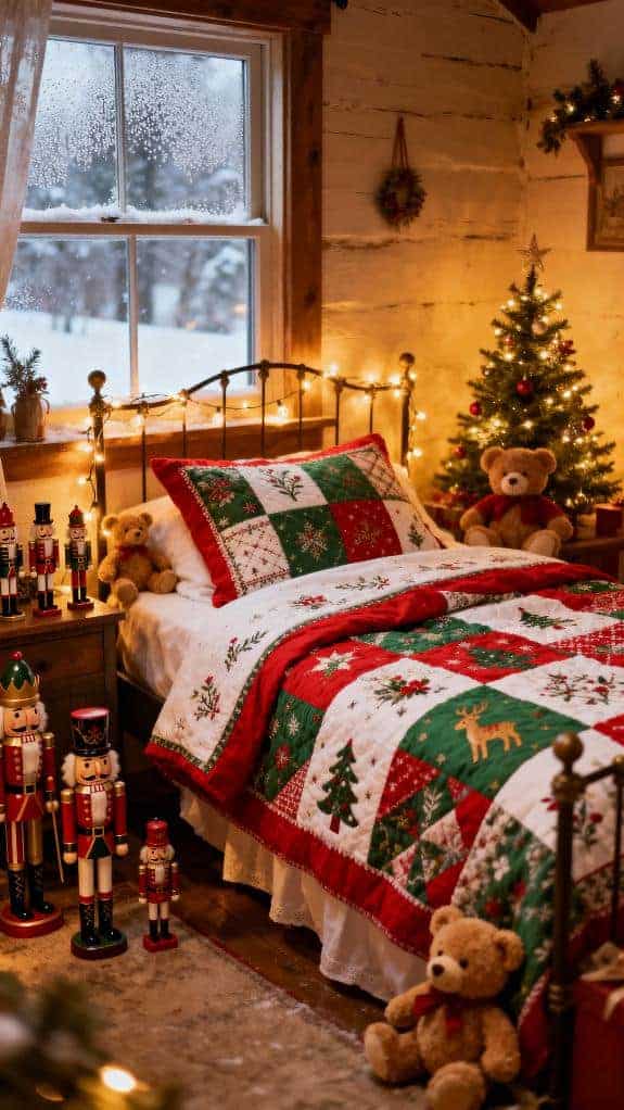 cozy quilts and vintage toys
