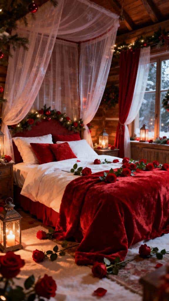 cozy romantic christmas bedroom