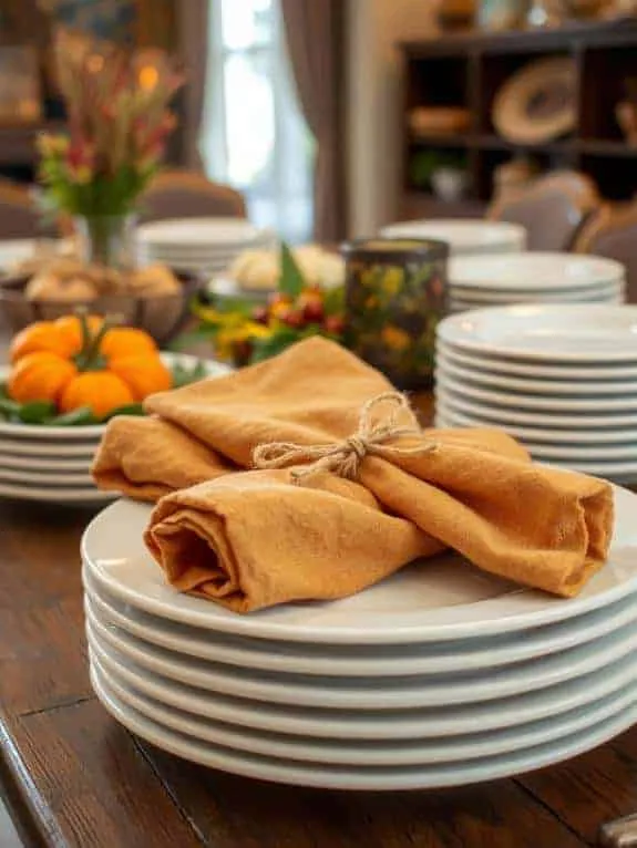 cozy rustic dining setup