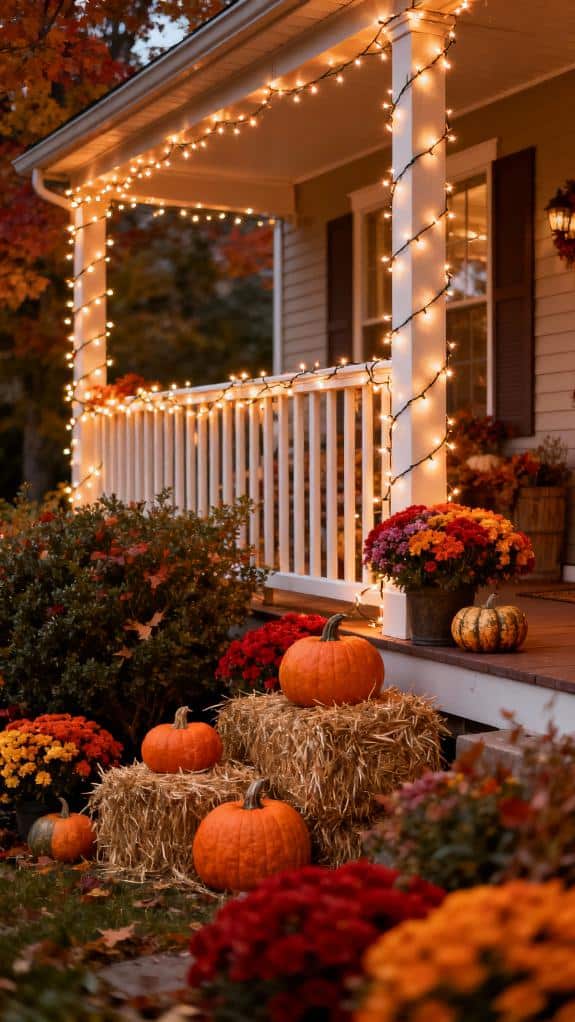 cozy string light ambiance
