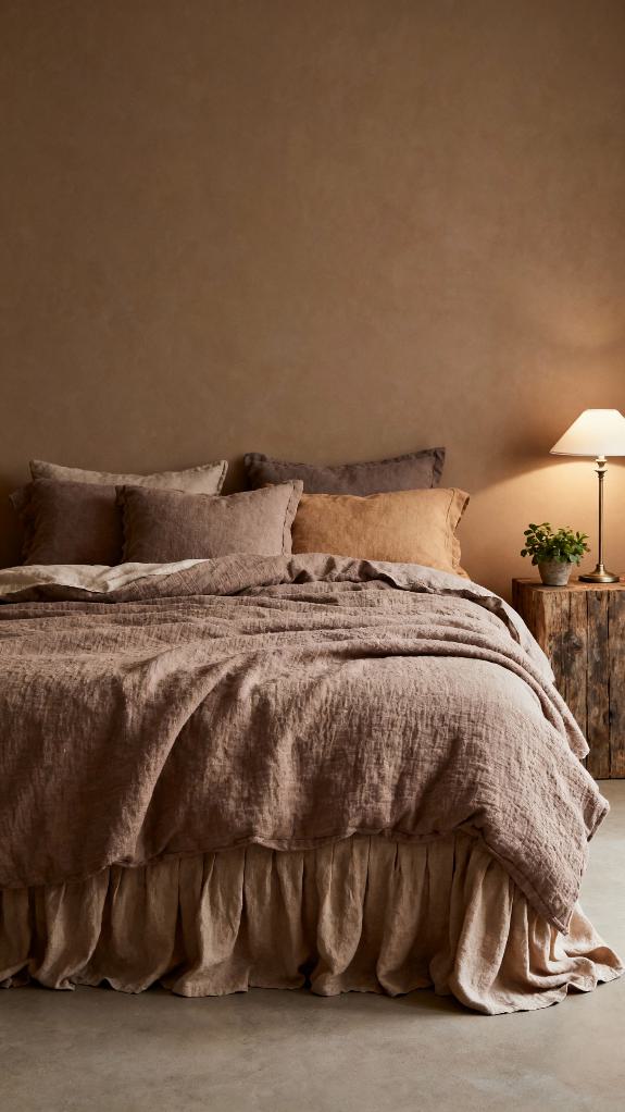 cozy taupe cotton bedding
