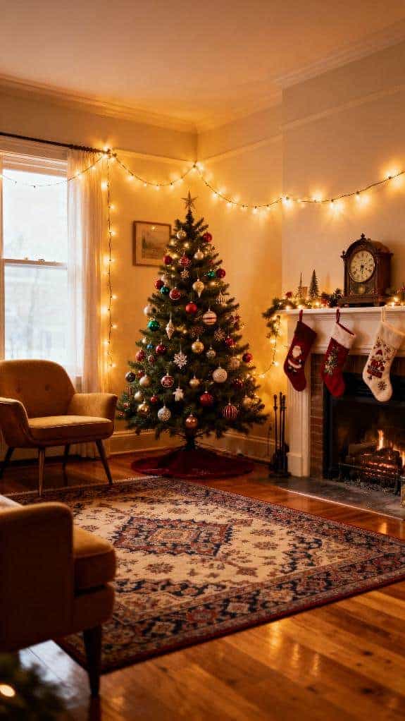 cozy vintage holiday decor