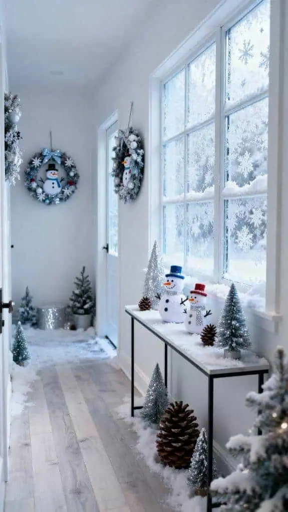 cozy winter hallway decor