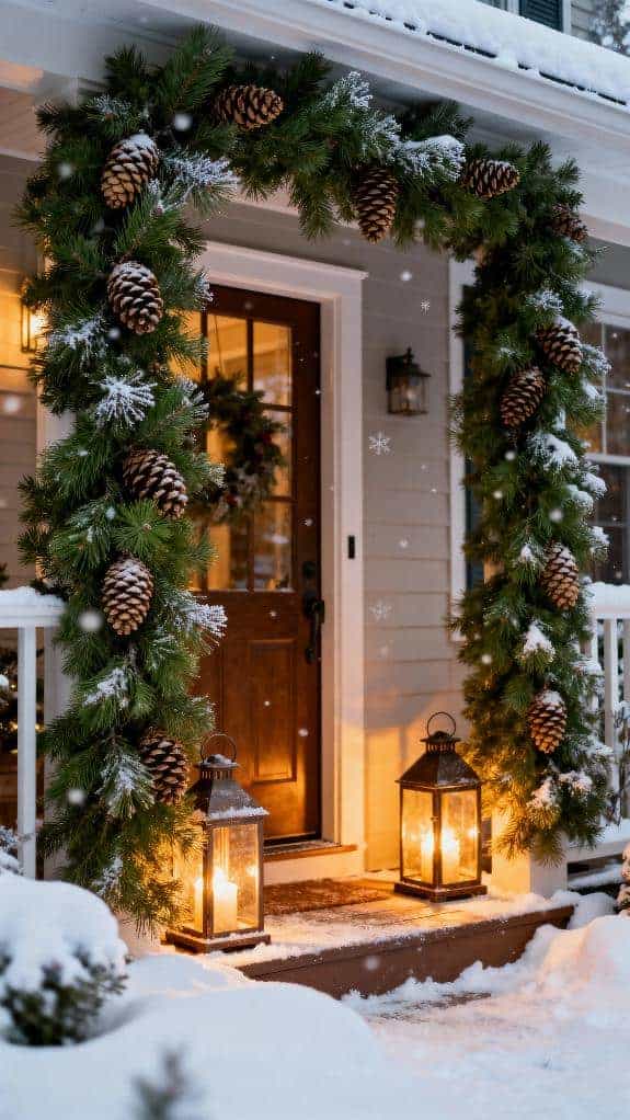 cozy winter porch decorations