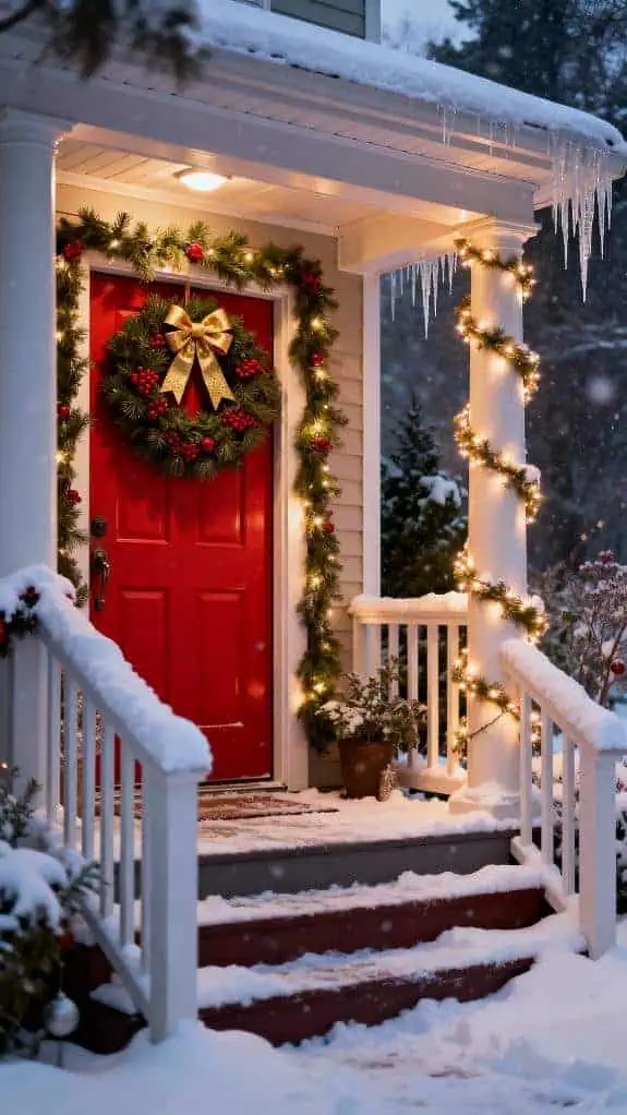 cozy winter porch decorations