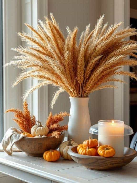 dried wheat pampas grass