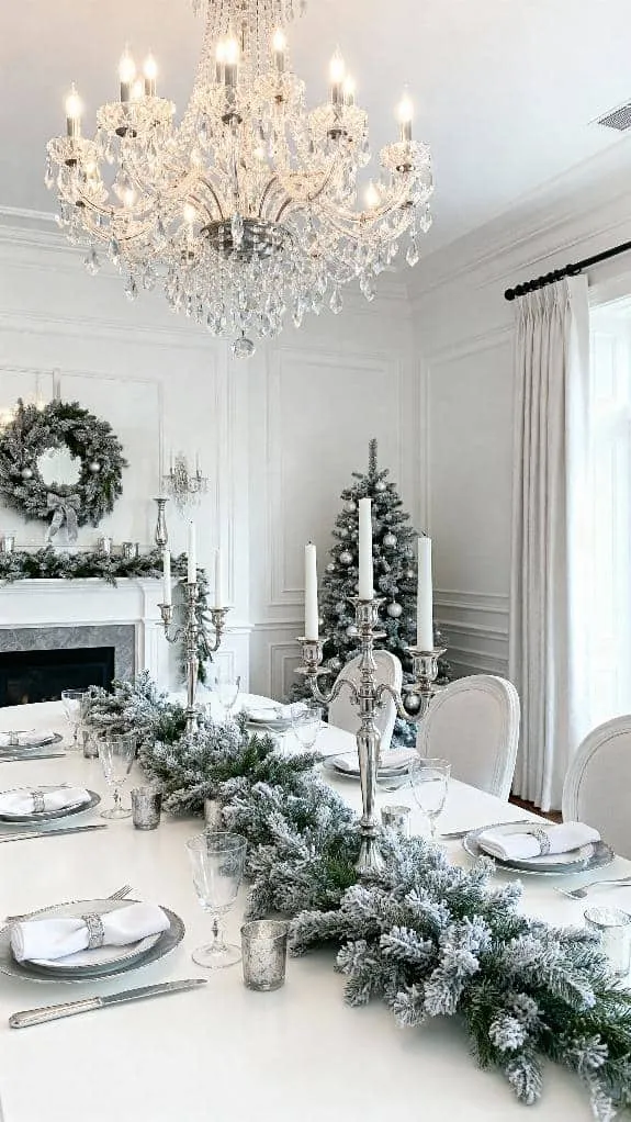 elegant christmas dining decor