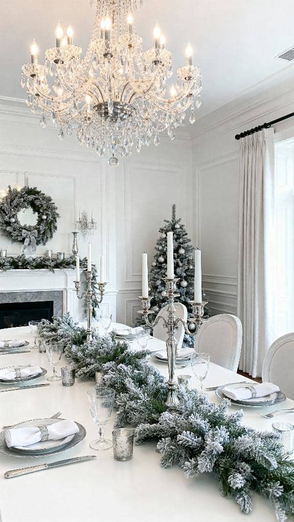 elegant christmas dining decor