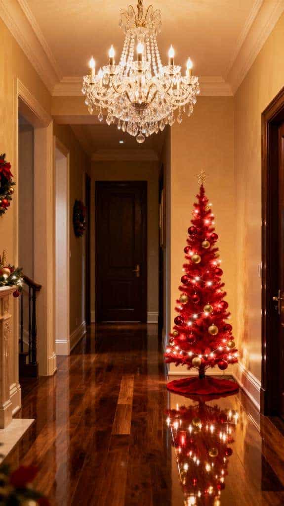 elegant festive hallway decor