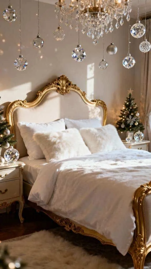elegant gold accented bedroom