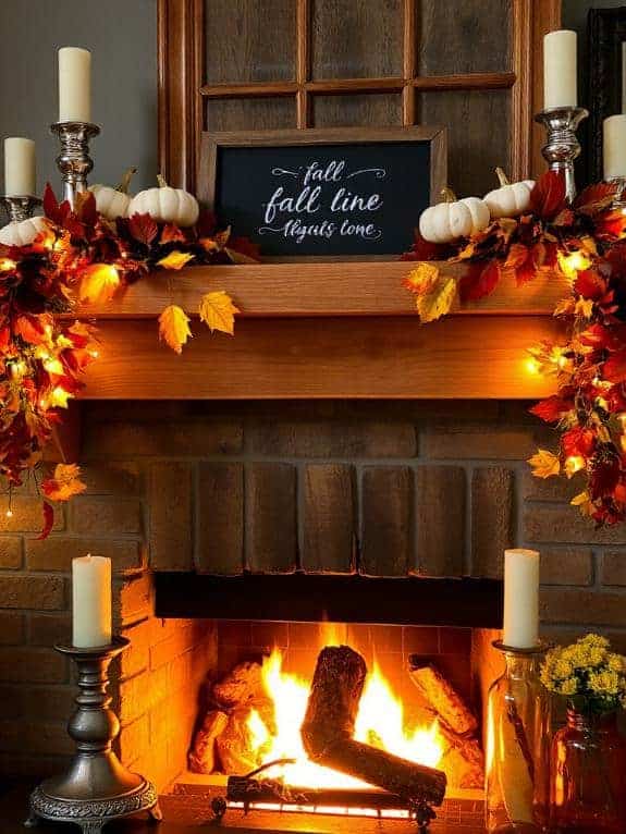 fall quote chalkboard sign