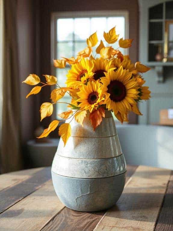 faux stone vase creation