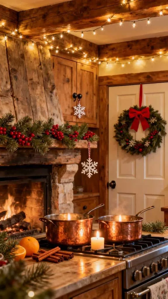festive christmas kitchen decor