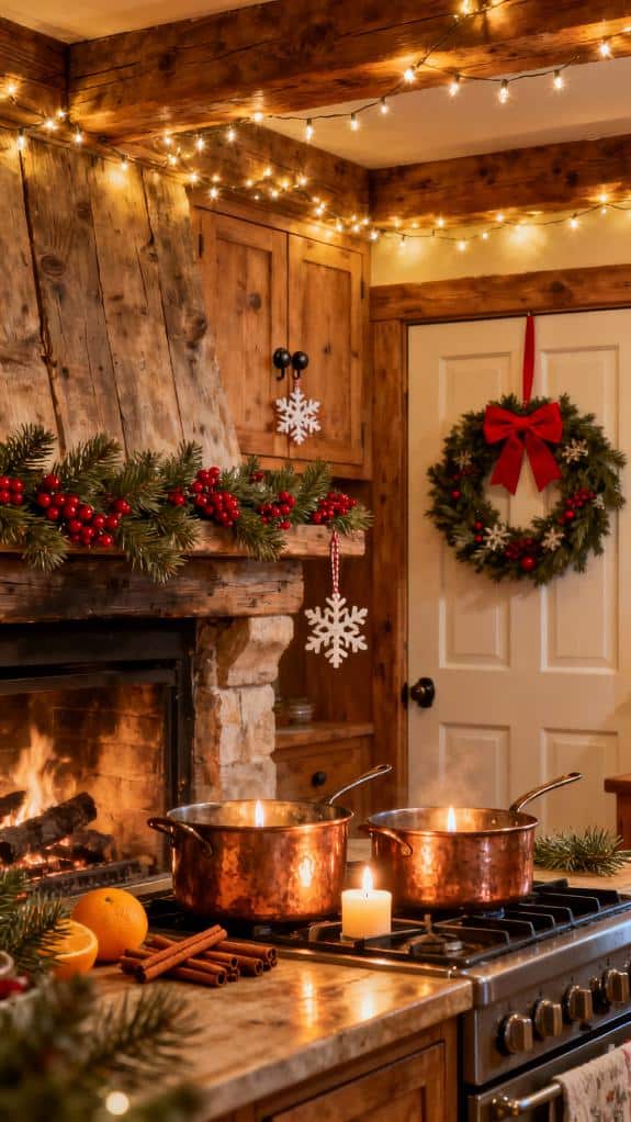 festive christmas kitchen decor