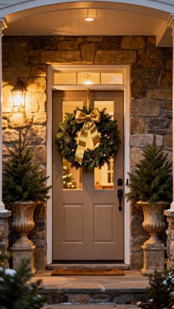 festive cozy entryway decorations