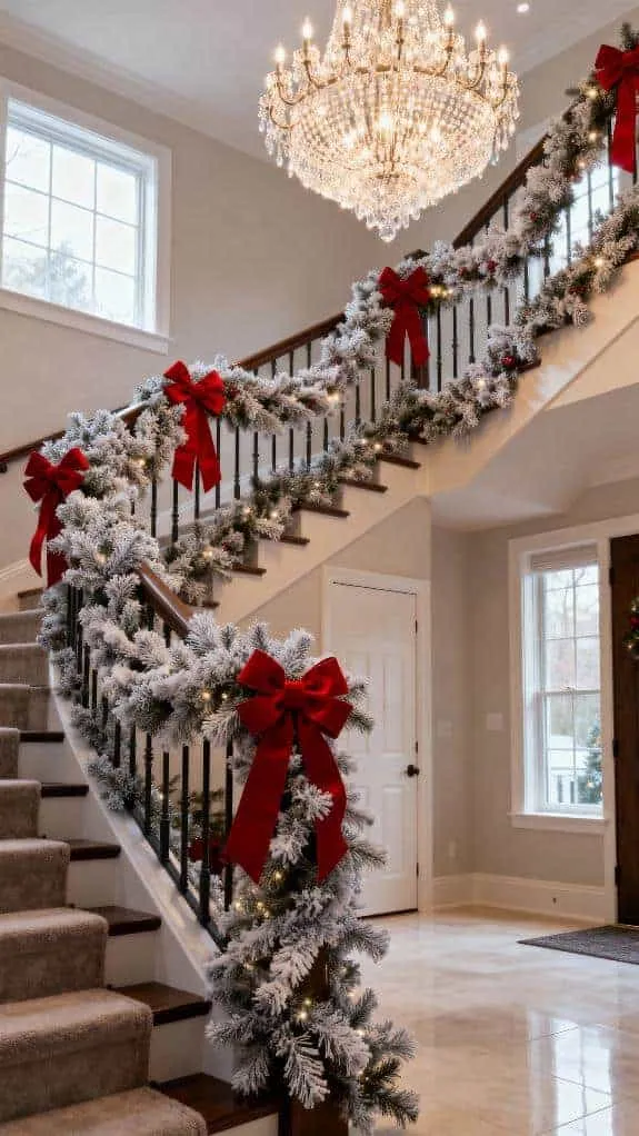 festive foyer holiday decor