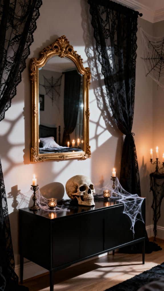 halloween inspired elegant decor