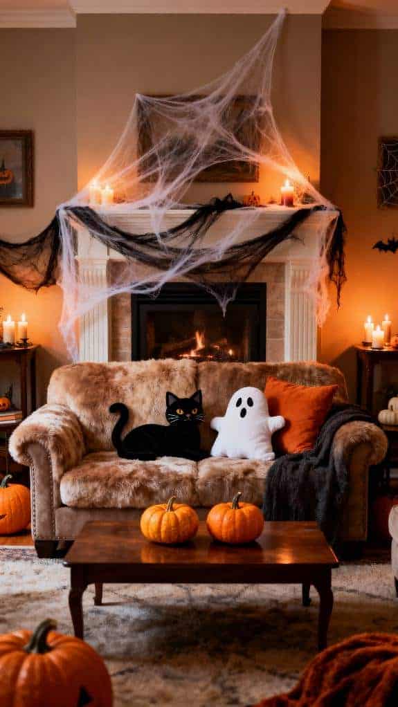 halloween themed accent pillows