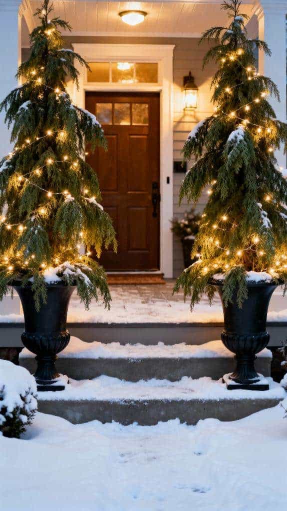 holiday porch decoration idea