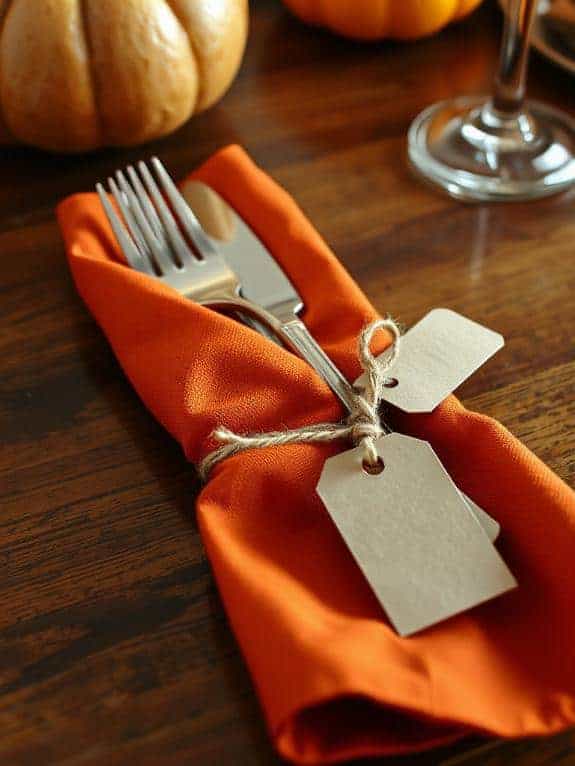 layered pocket fold napkin