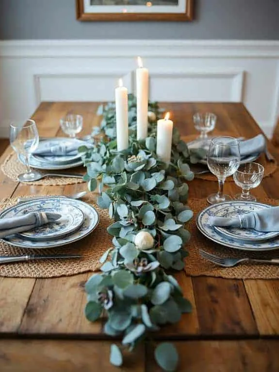light blue eucalyptus decor